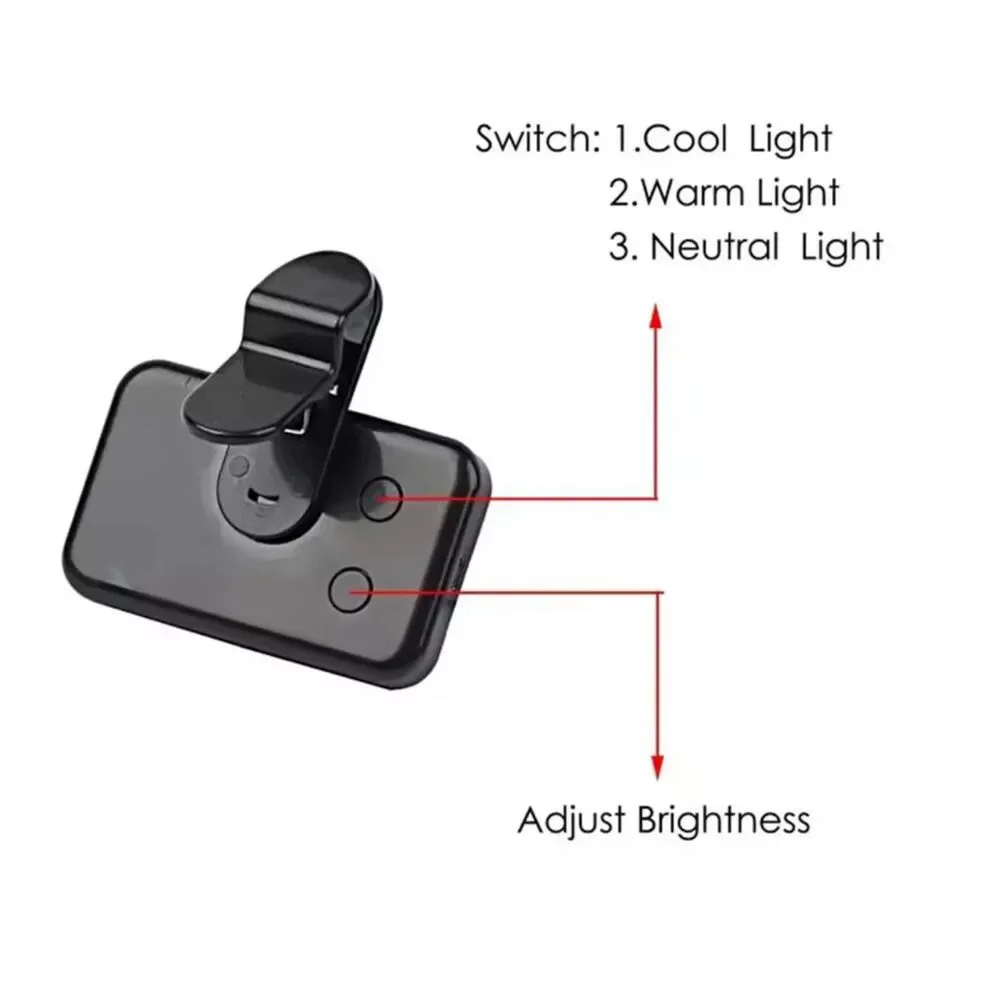 Clip-On Pocket LED Selfie Light Photography Lamp for Phone iPad Laptop
